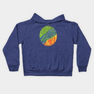 Bamboo River Fire (for T-shirts and Prints) Kids Hoodie